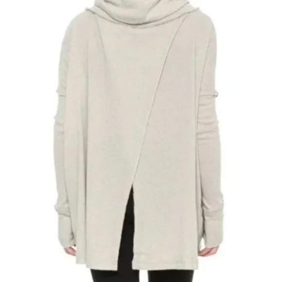 Free People Juicy Long Sleeve Size Medium Open Cross-Back in Stone - Picture 2 of 14